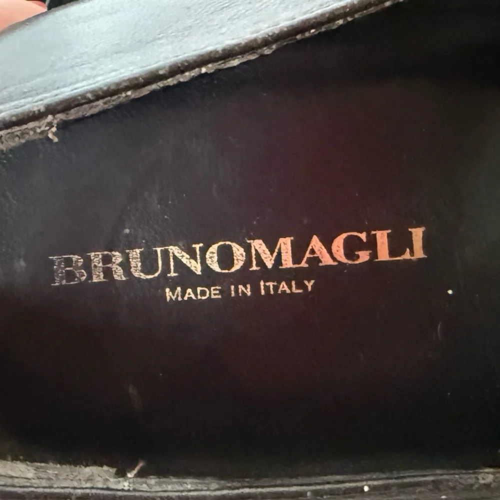 Bruno Magli Dark Brown Leather Loafers – Men’s 14 | Made in Italy